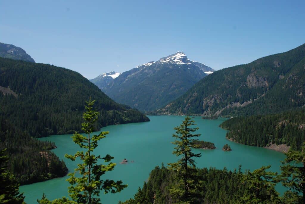 Ross Lake in North Cascades National Park makes a beautiful spot to elope in Washington